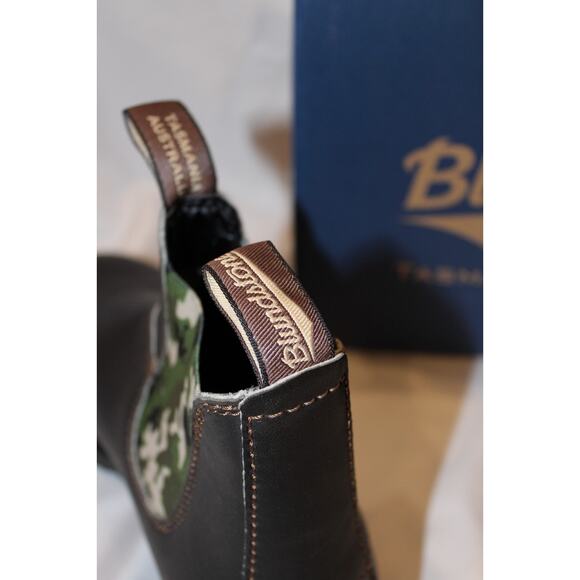 Blundstone 2301 Men's Low Heel Chelsea Boots US 10.5 BROWN GREEN CAMO NIB - Picture 5 of 6